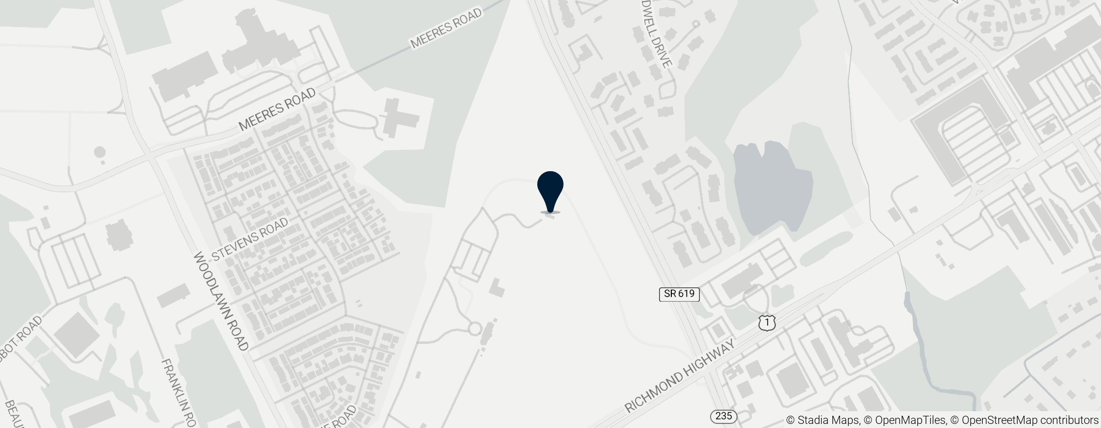 Map of Pope–Leighey House