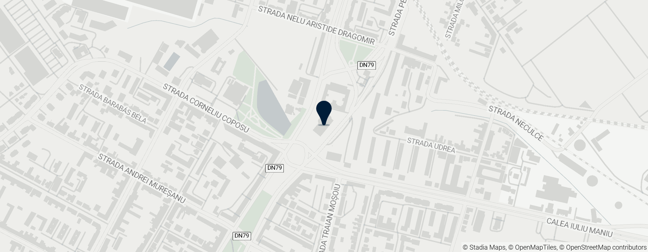 Map of Holy Trinity Cathedral, Arad