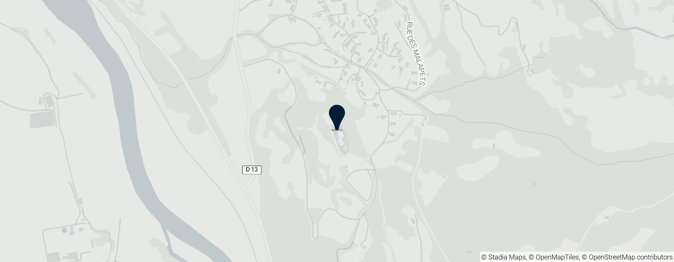 Map of Château de Beaucens