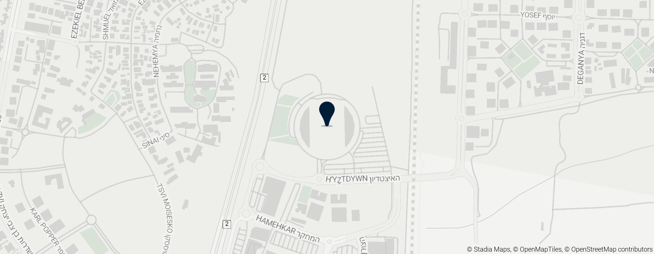 Map of Netanya Stadium