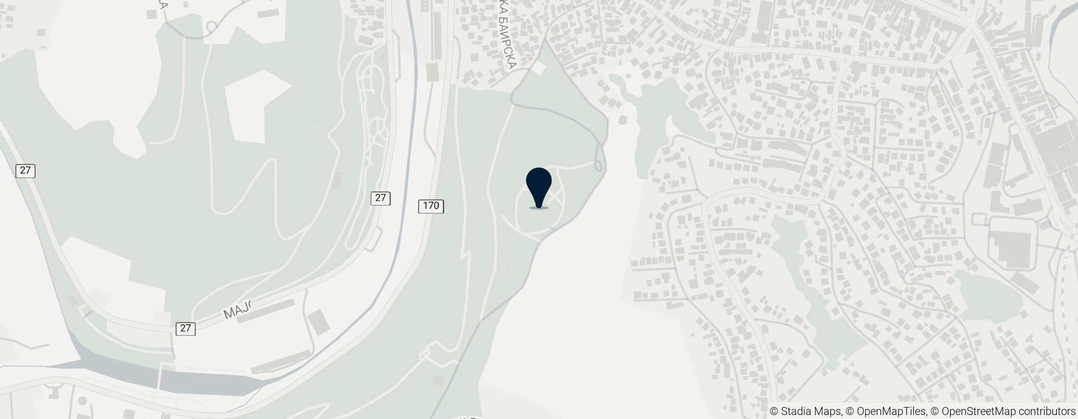 Map of Monument aux combattants de la Révolution à Valjevo