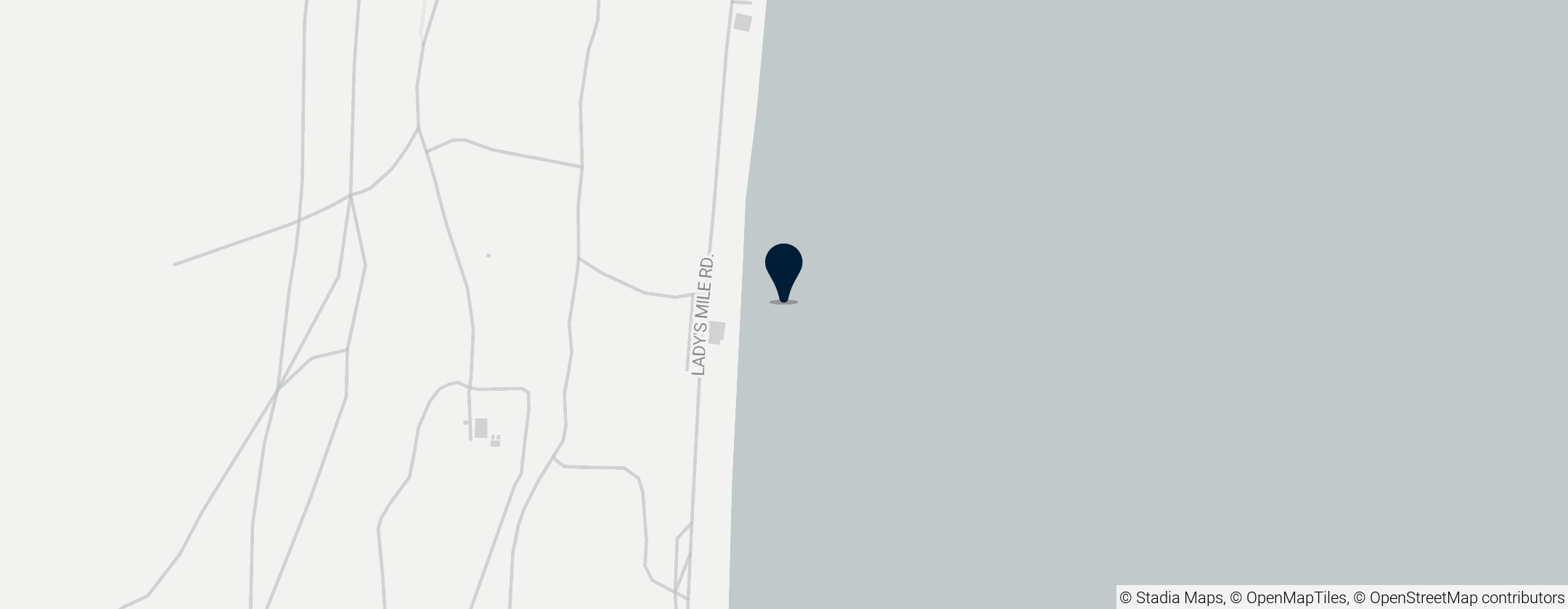 Map of Lady's Mile Beach